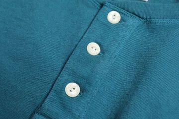 TE-06 OD Henley Tee,TURQUOISE, small image number 1