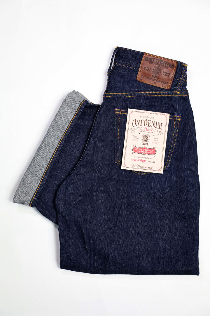 ONI-L722-12Z 12oz Selvedge Denim Super Wide Straight Zip-fly【WOMEN'S】,, medium image number 2