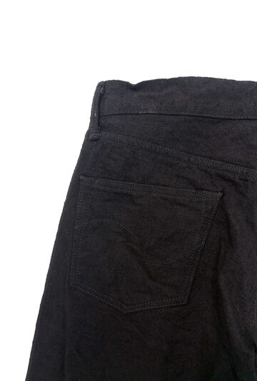 ONI622CCD-BKBK 15oz Crushed Concrete Denim Black x Black Kabuki Selvedge  Relax Tapered,, small image number 3