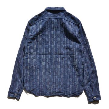 SSS21IK PURE INDIGO ICHIMATSU WORK SHIRT-INDIGO KOUSHI-XS,INDIGO KOUSHI, small image number 1