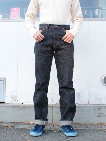 ONI-022NIXX-SV 15.5oz Natural Indigo XX Relax Straight with Selvege Arcuates,, small image number 0