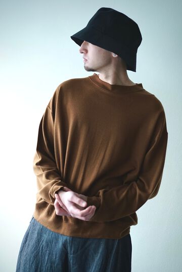 【CAPERTICA】Super140s Washable Wool / MN-Sweat(CAMEL),CAMEL, small image number 2