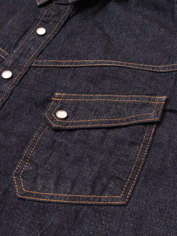 TCB Ranchman Shirt (Denim) 8.5oz Denim Western Shirt,, small image number 2