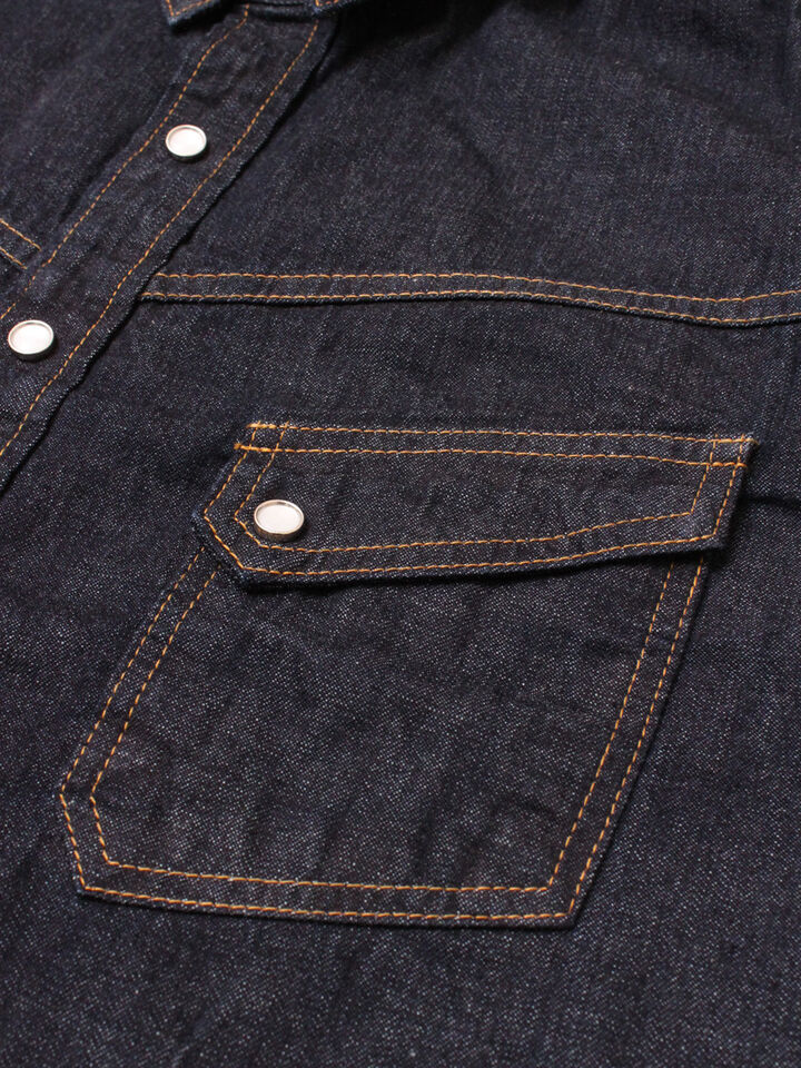 TCB Ranchman Shirt (Denim) 8.5oz Denim Western Shirt,, medium image number 2