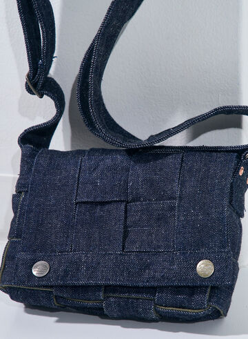 SJDCB25 DENIM SHOULDER BAG,INDIGO, small image number 1
