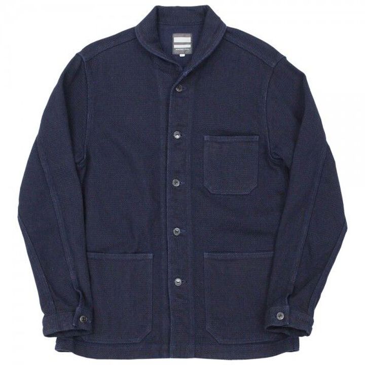 MZOT0342 DOBBY COVERALL,INDIGO, medium image number 0