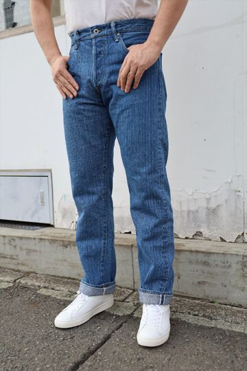 ONI-510-SHMKIWAMI-BO 16oz Natural Indigo Rope Dyed Denim Biological Fade Processing Semi-Handmade Straight-One Washed-29,, small image number 8
