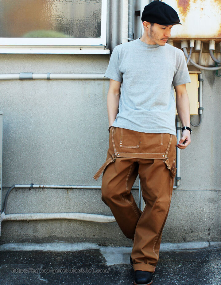rnb1220 Brown Duck basic overalls,, medium image number 7