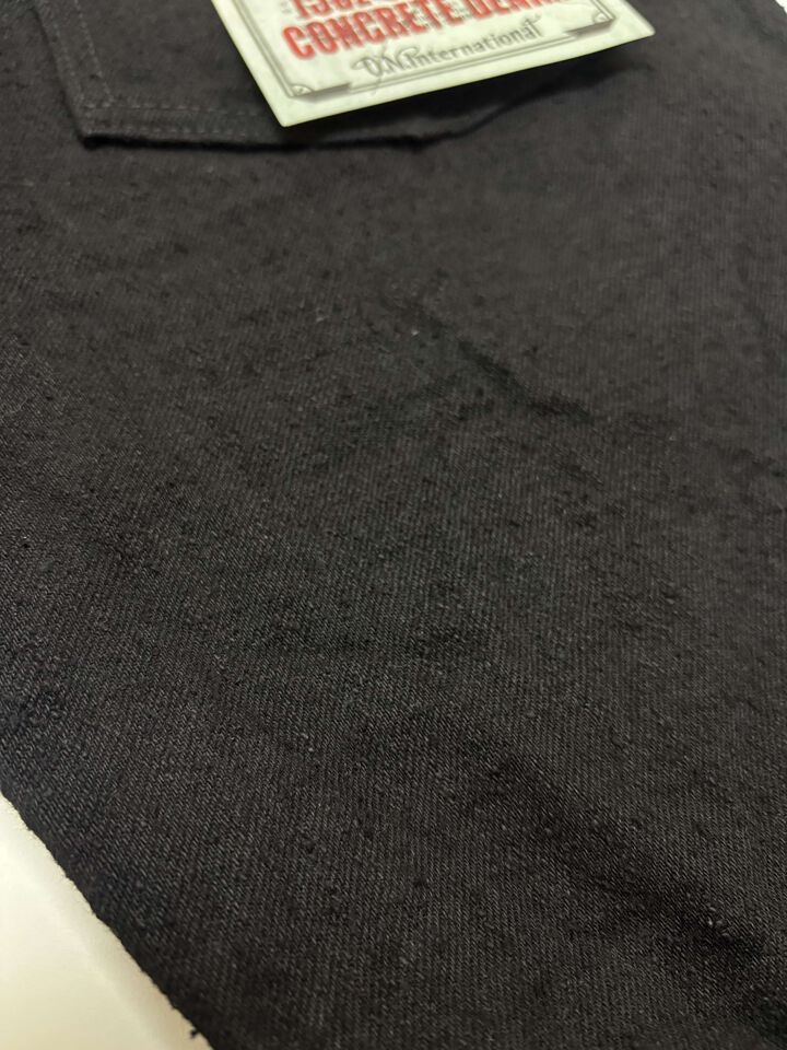 ONI288CCD-BKBK 15oz Crushed Concrete Denim Black x Black Kabuki Selvedge  Regular Straight,, medium image number 12