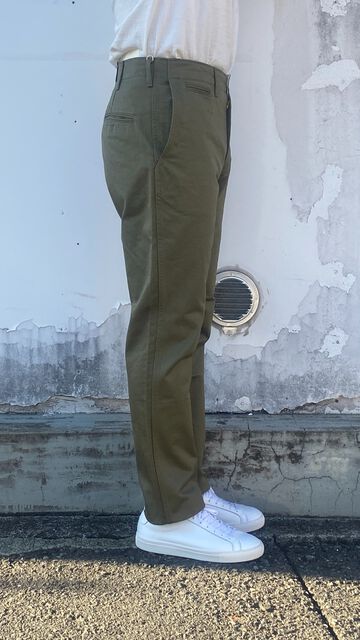 F0514 NARROW U.S TROUSERS TAPERED-OLIVE-3L,OLIVE, small image number 9