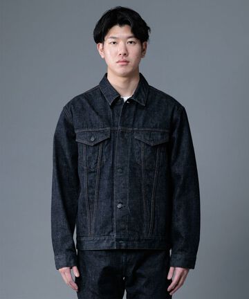 MXGJ1000 15.7oz DEEP INDIGO DENIM V-SEAM JACKET,INDIGO, small image number 1