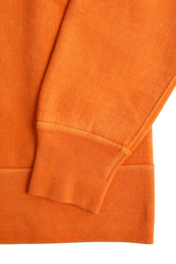 BR-3000PG COZUN "PIGMENT-DYE" GUSSET CREW SWEAT-ORANGE-M,ORANGE, small image number 3