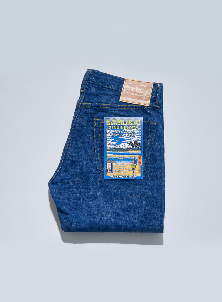 S710XX17OZ-SLB 17oz "MURAKUMO" SLUB SLIM STRAIGHT JEANS,, medium