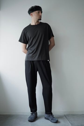 【CAPERTICA】CAP707PT23 Super140s Washable Wool MW_Jersey / Seamless Easy Pants,EBONY, small image number 7