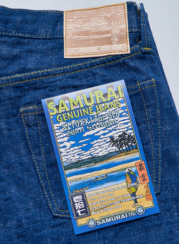 S710XX17OZ-SLB 17oz "MURAKUMO" SLUB SLIM STRAIGHT JEANS,, small image number 8