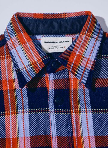 SIN25-01 Heavy Indigo Flannel,PINK, small image number 8
