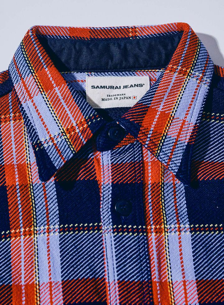 SIN25-01 Heavy Indigo Flannel,PINK, medium image number 8