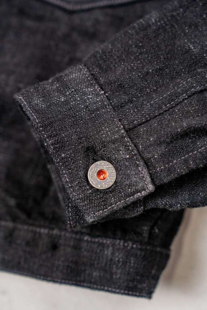 GZ-SKGJ1ST-BK Kase Dyed JEAN JACKET 1ST Black,, medium image number 4