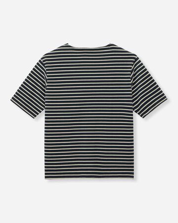 MMTS6005 BASQUE BORDER SHORT SLEEVE T-SHIRT,NAVY, small image number 5