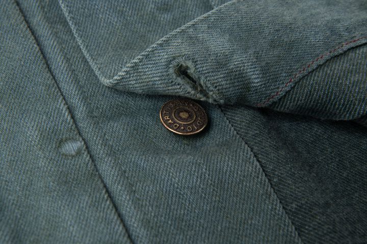 【Pre-Order】D4672 14oz Indigo Green Denim Jacket,, medium image number 8