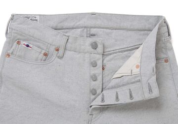 1896 13oz UPCYCLE Indigo Canvas Pants Regular Straight,L.IND, small image number 2