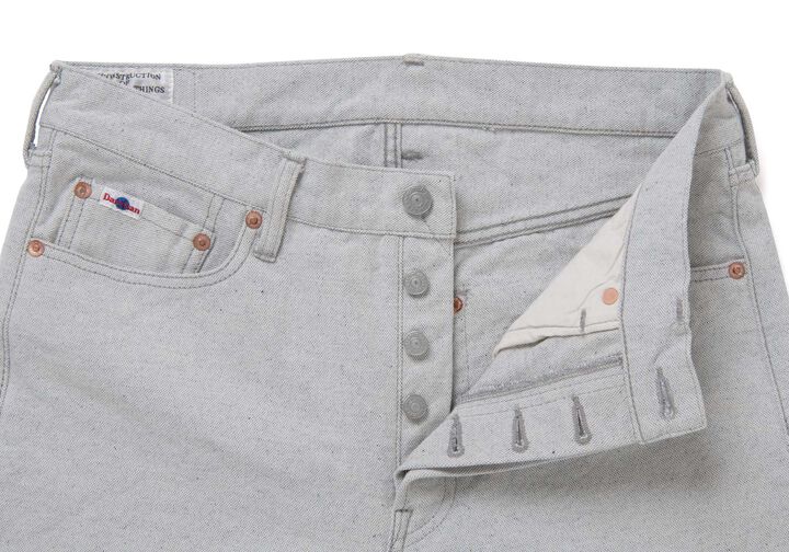 1896 13oz UPCYCLE Indigo Canvas Pants Regular Straight,L.IND, medium image number 2
