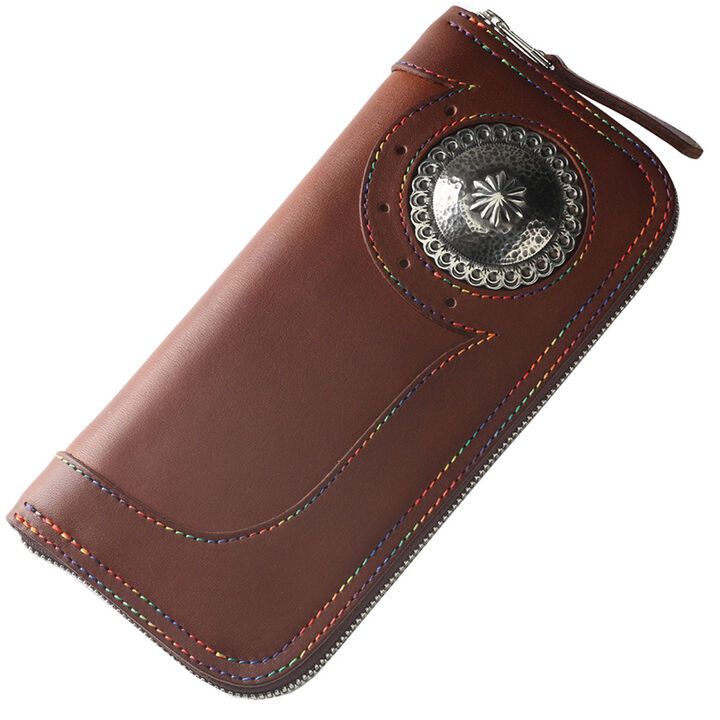 PAILOT RIVER PR-BAREBACK-RB (REDMOON) Long Wallet PR-BAREBACK-RB (Oil Leather Black, Oil Leather Dark Brown, SaddleLeather Natural),OIL LEATHER BLACK, medium image number 1