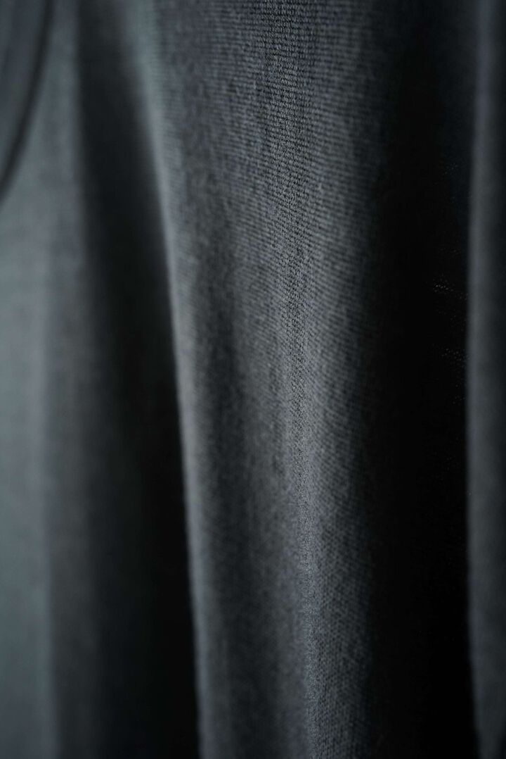 【CAPERTICA】CAP708CS02 Super140s Washable Wool Jersey / S140 Wool Tee,MIDNIGHT, medium image number 16