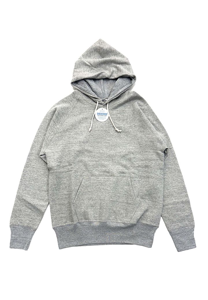 Lot 270 88/12 Heather 4-Needle Raglan Hoodie,GRAY, medium image number 1