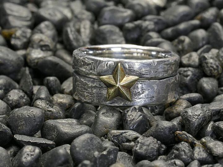 HYAS-270 Brass Star Double Ring,, medium image number 0