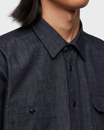 MMLS1000 8oz TRIPLE STITCH LONG SLEEVE DENIM SHIRT,INDIGO, small image number 7