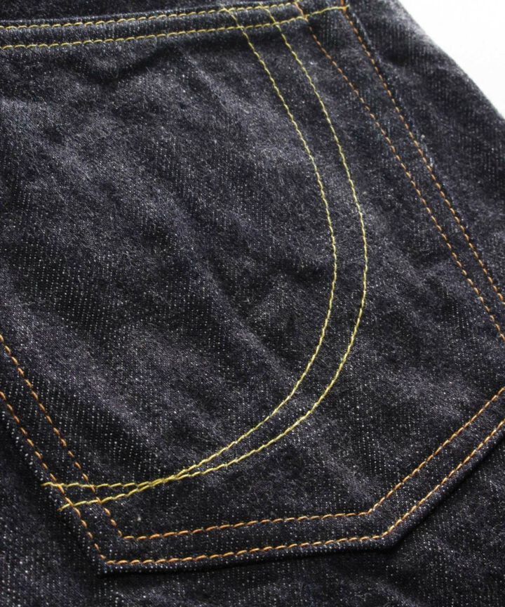 G014-MB ' Copper Label ' 14.7oz selvedge slim tapered-One Washed-42,, medium image number 4