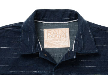 D4589 14oz RAIN Kasuri Denim Jacket,, small image number 2