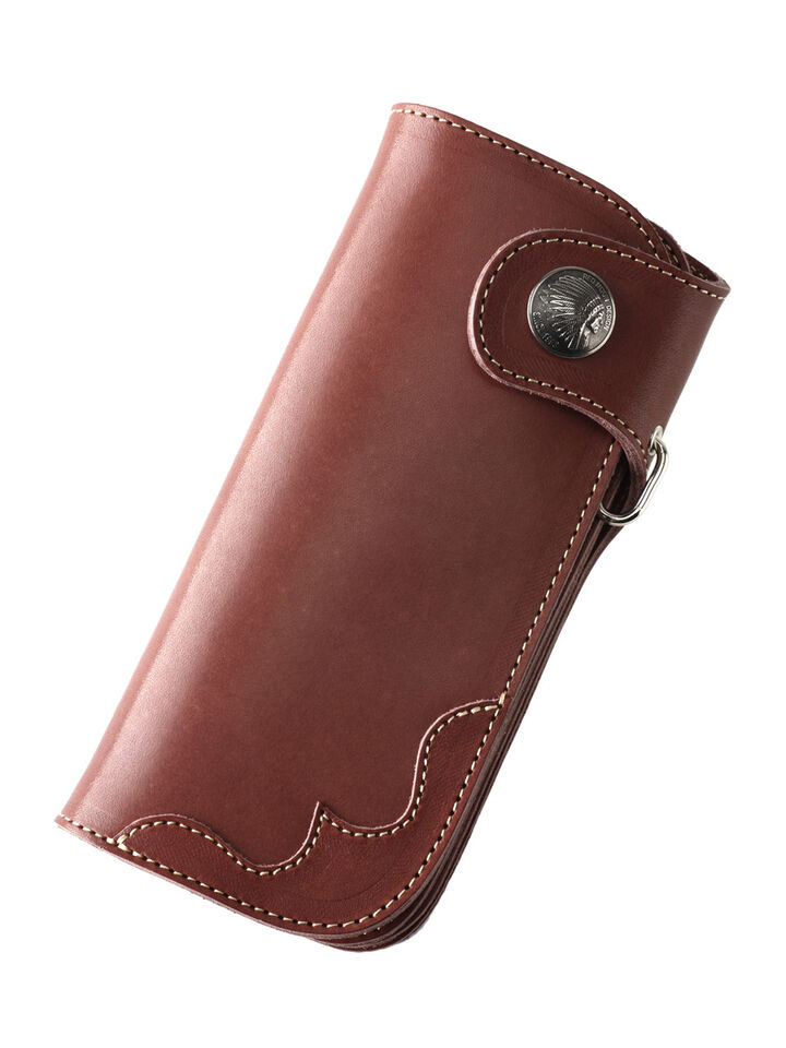 CW-02AERN-MID Leather Long Wallet CB(Dark Brown)