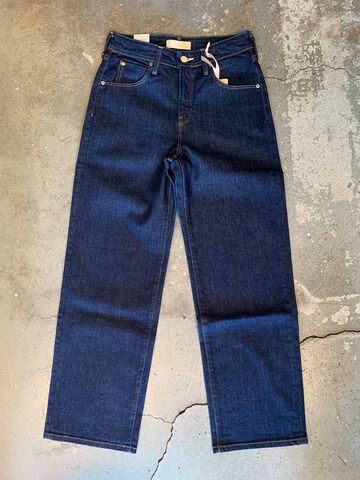 LB102K DENIM WIDE STRAIGHT (One washed),, small image number 0