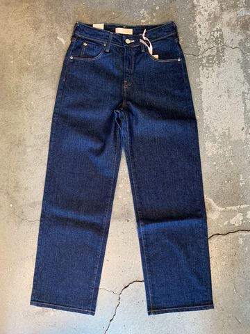 LB102K DENIM WIDE STRAIGHT (One washed)-One Wash-28,, small image number 0