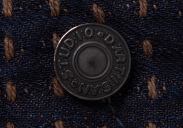 D1897 15oz Kakishibu Sashiko Jeans Relax Tapered,, small image number 3