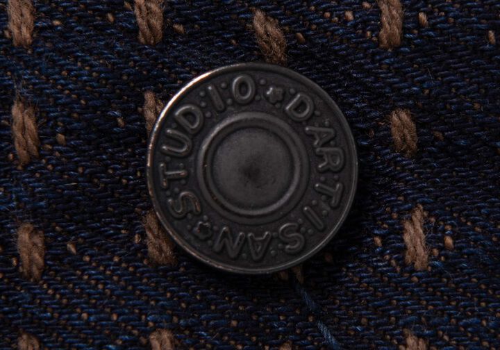 D1897 15oz Kakishibu Sashiko Jeans Relax Tapered,, medium image number 3