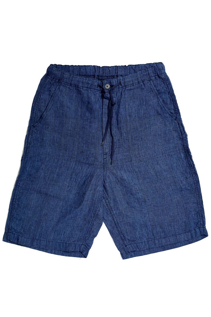 01-7021 WIDE FIT NEW YORKER SHORTS (101 INDIGO CHECK),, medium