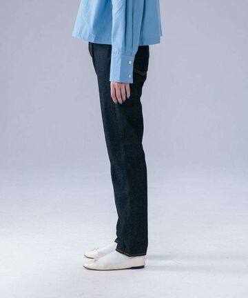 STJE1101 12OZ TAPERED JEANS【WOMEN'S】,INDIGO, small image number 1