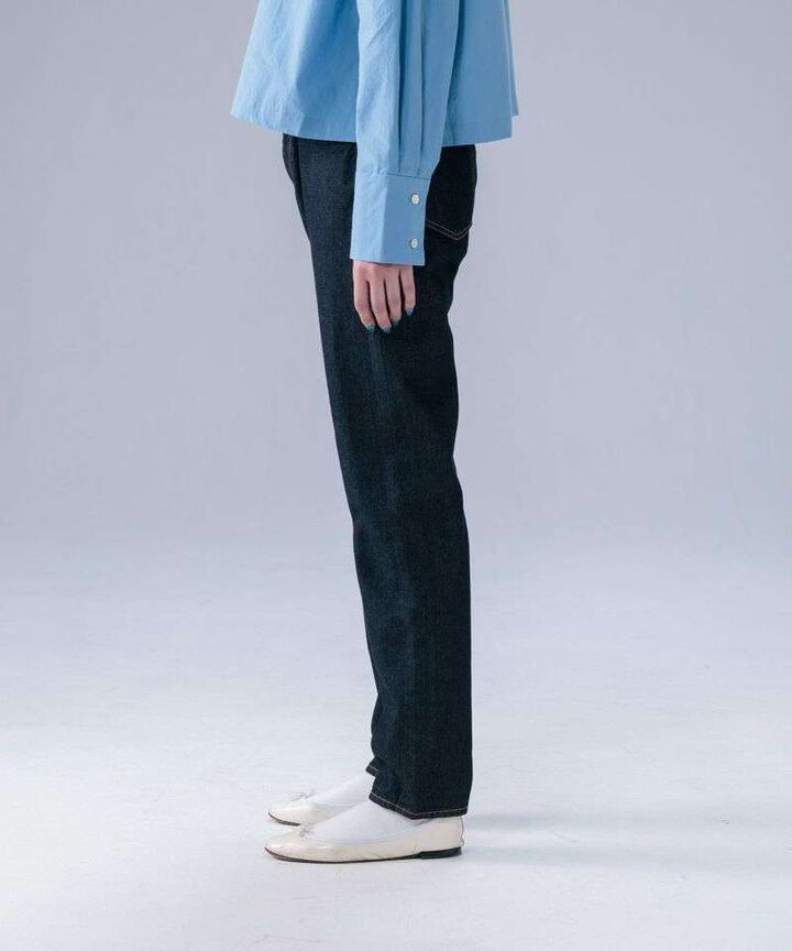 STJE1101 12OZ TAPERED JEANS【WOMEN'S】,INDIGO, medium image number 1