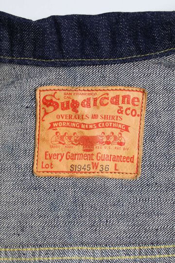 Lot No. SC19010 / SUGAR CANE Super “Denim” Collectibles #10 14oz. BLUE DENIM BLOUSE “S1945” MODEL,, small image number 5