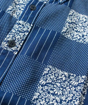 06-082 Patchwork Discharge, short-sleeved shirt,, small image number 4