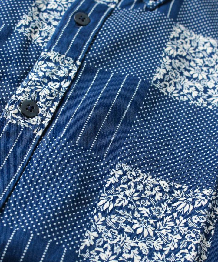 06-082 Patchwork Discharge, short-sleeved shirt,, medium image number 4