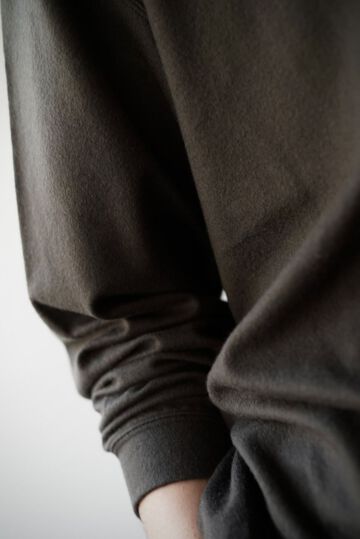 【CAPERTICA】CAP707CS32 Super140s Washable Wool MW_Jersey / Wool Trainer,OLIVE, small image number 4