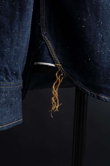 MS005E (001) 10oz SELVADGE DENIM WORK SHIRTS,, small image number 3