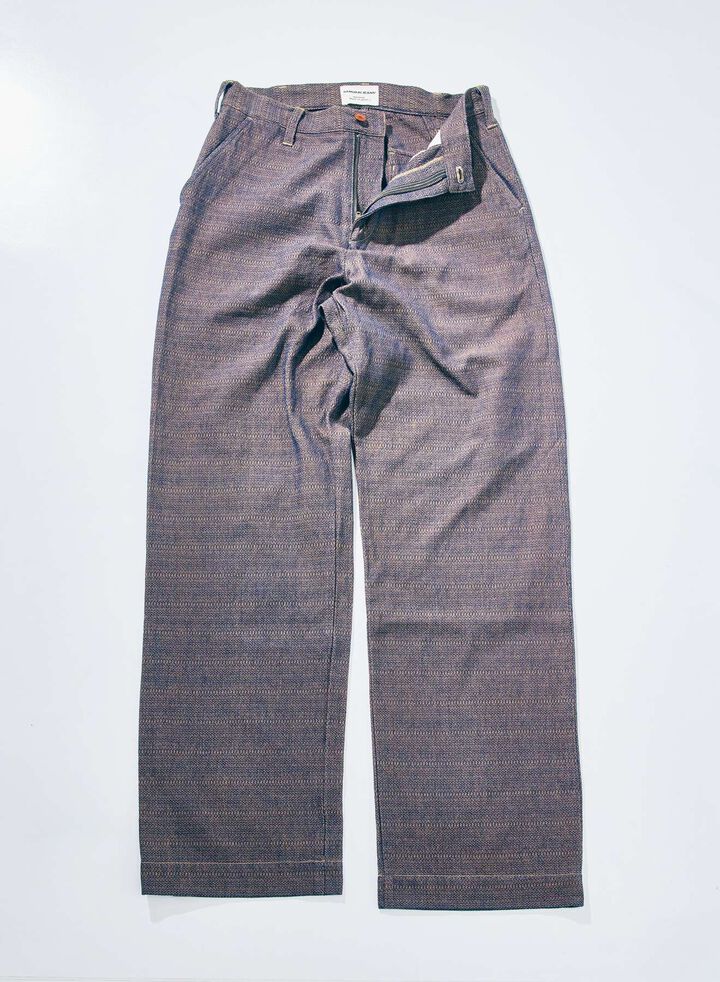 SJAP26-KSK Kanoko Aimadara Trousers (INIDGO x BROWN),, medium image number 1