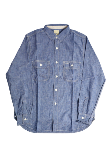 F3494 5OZ CHAMBRAY WORK SHIRT-One Wash-S,, small image number 0