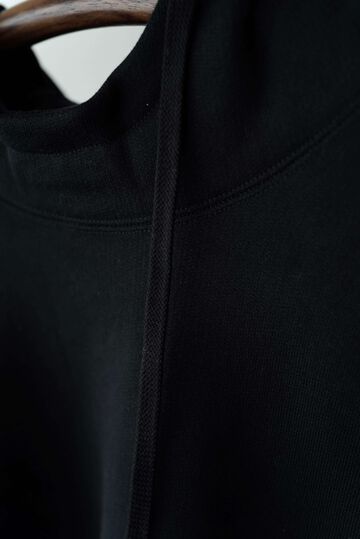 【CAPERTICA】CAP707CS38 Suvin Cotton Urake / Slit Hoodie,BLACK, small image number 2