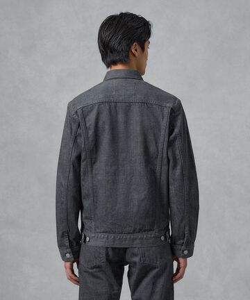 MXOT1101 14oz SELVEDGE GRAY DENIM V-SEAM JACKET -M,GRAY, small image number 4